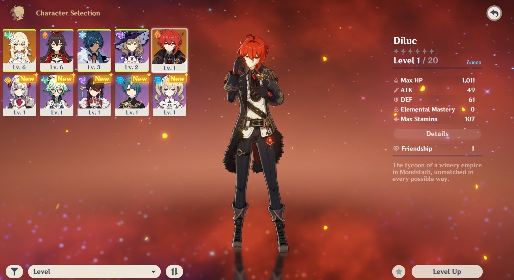 Asia Diluc 1550 Primo 5 Intertwined Fate Genshin Impact Account Video Gaming Video Games On Carousell