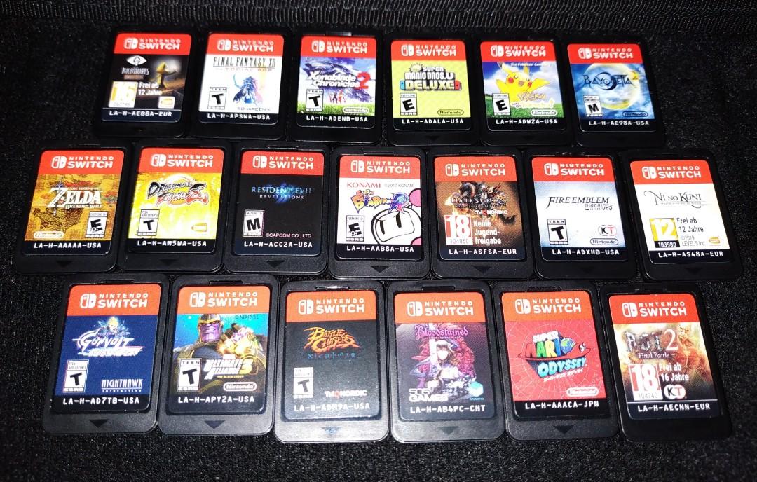nintendo switch with all games