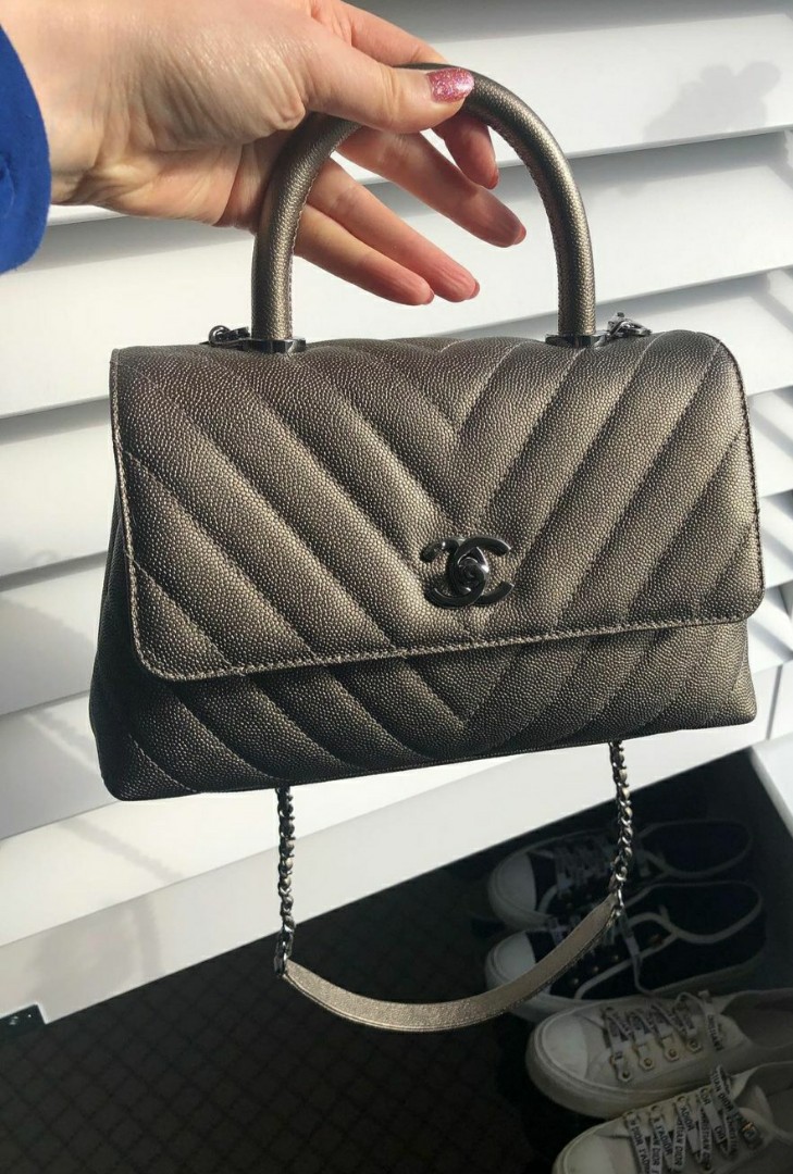 chanel coco mini handle, Luxury, Bags & Wallets on Carousell