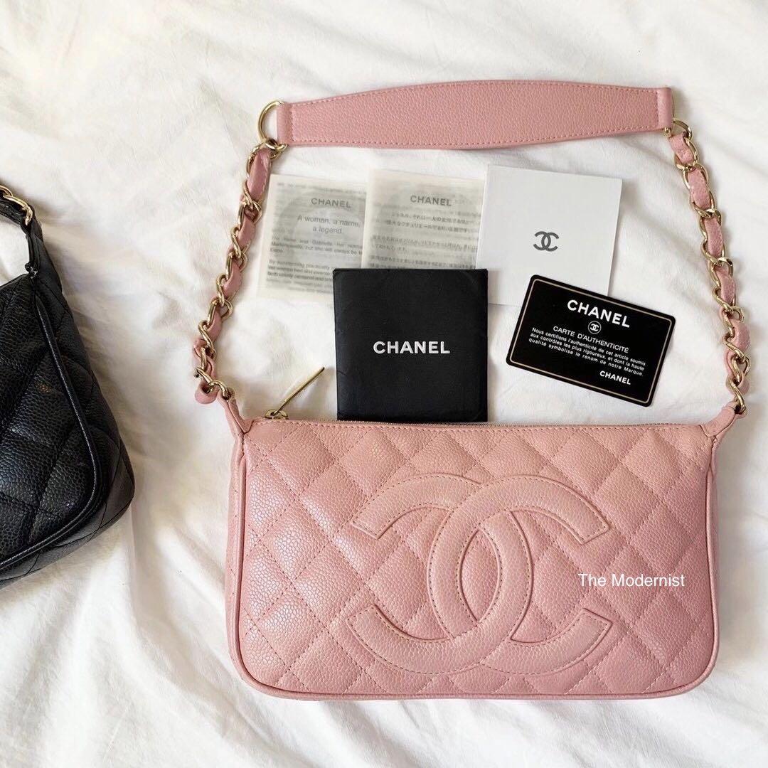 Chanel Pink Top Handle Bag, Luxury, Bags & Wallets on Carousell