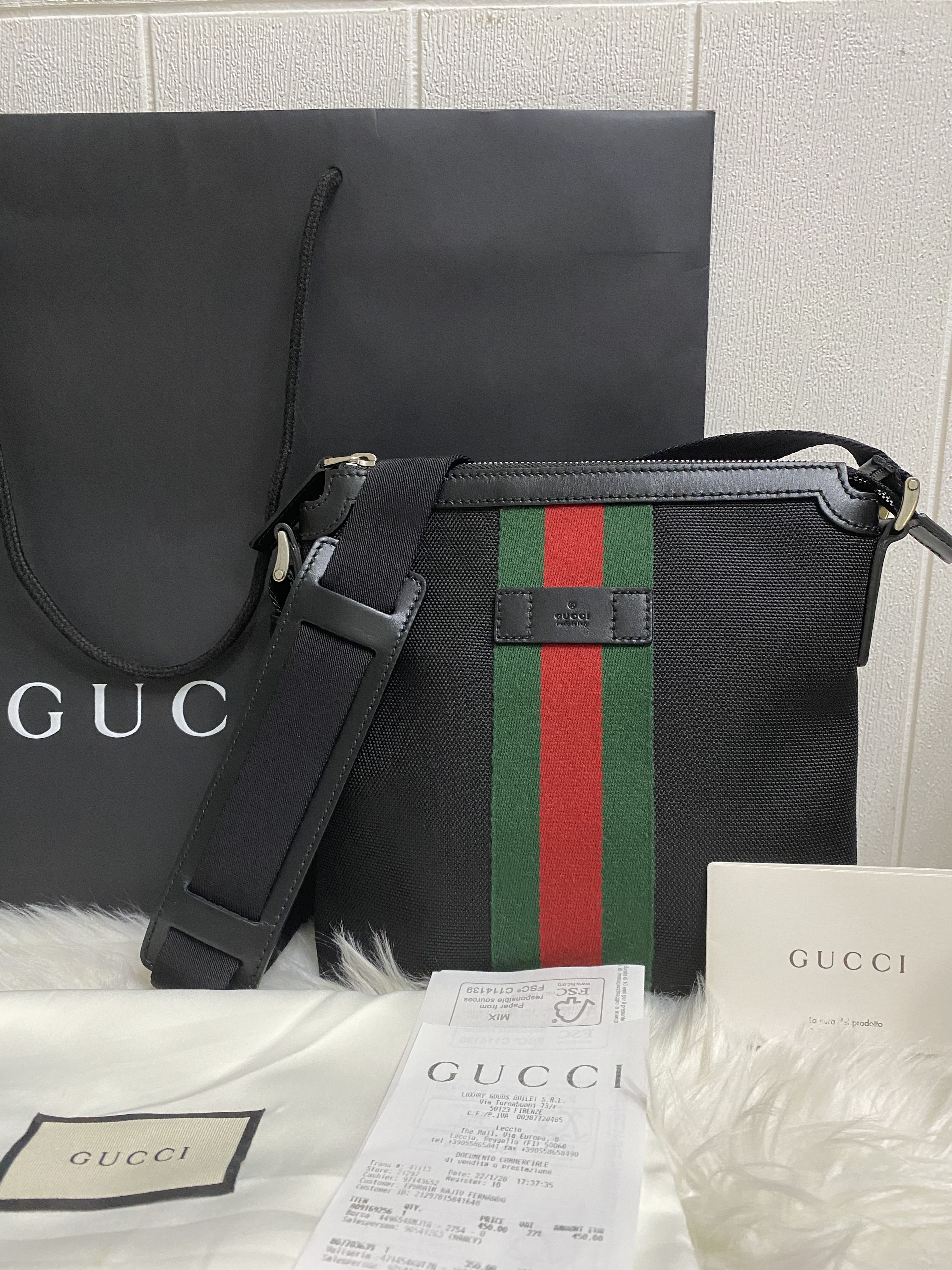 authentic gucci messenger bag