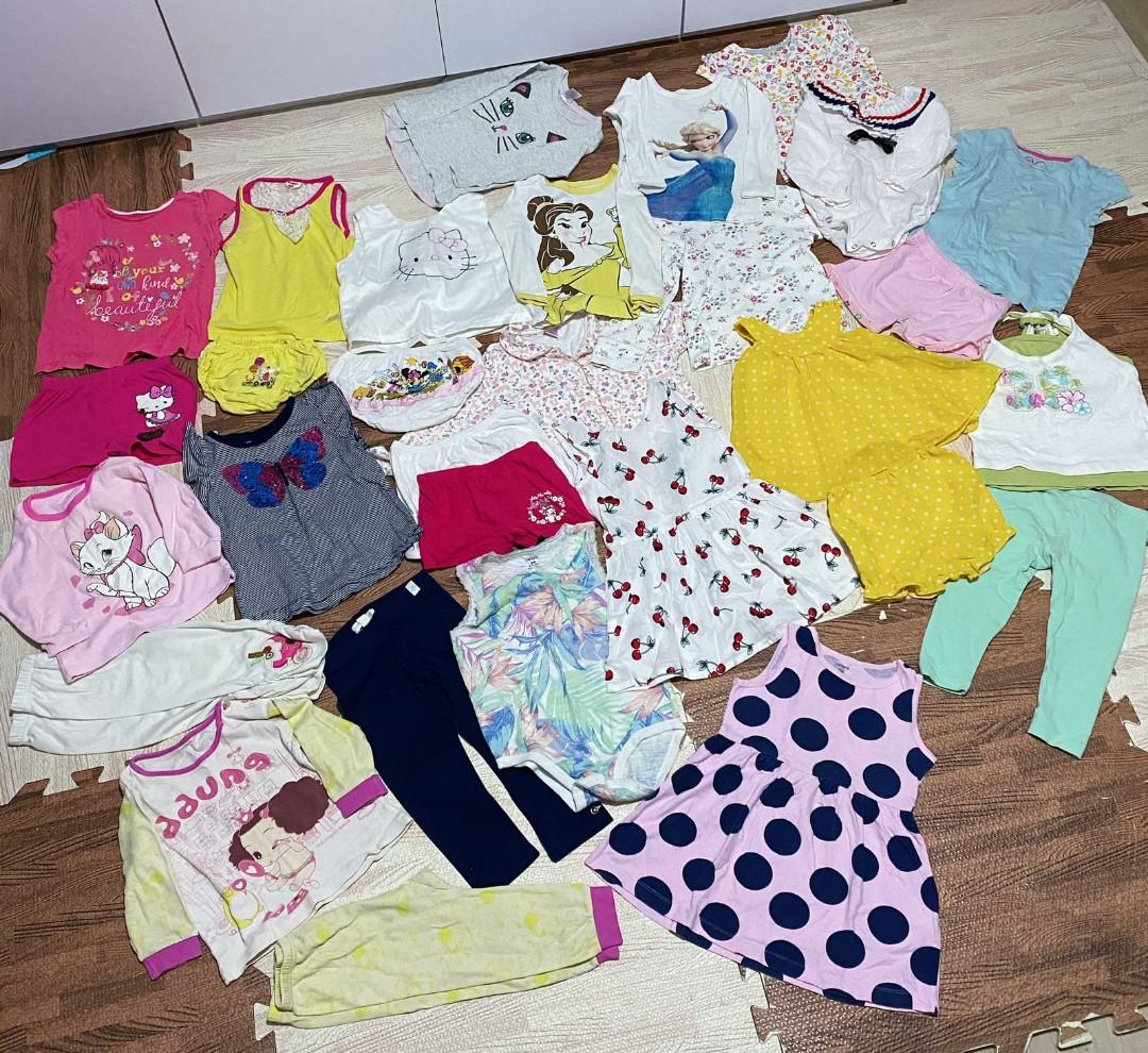 Bundle Baby Girl Clothes Baby pajamas, girl dresses, girl romper, girl  T-shirt 12 Months to 24 Months, Babies & Kids, Babies & Kids Fashion on  Carousell