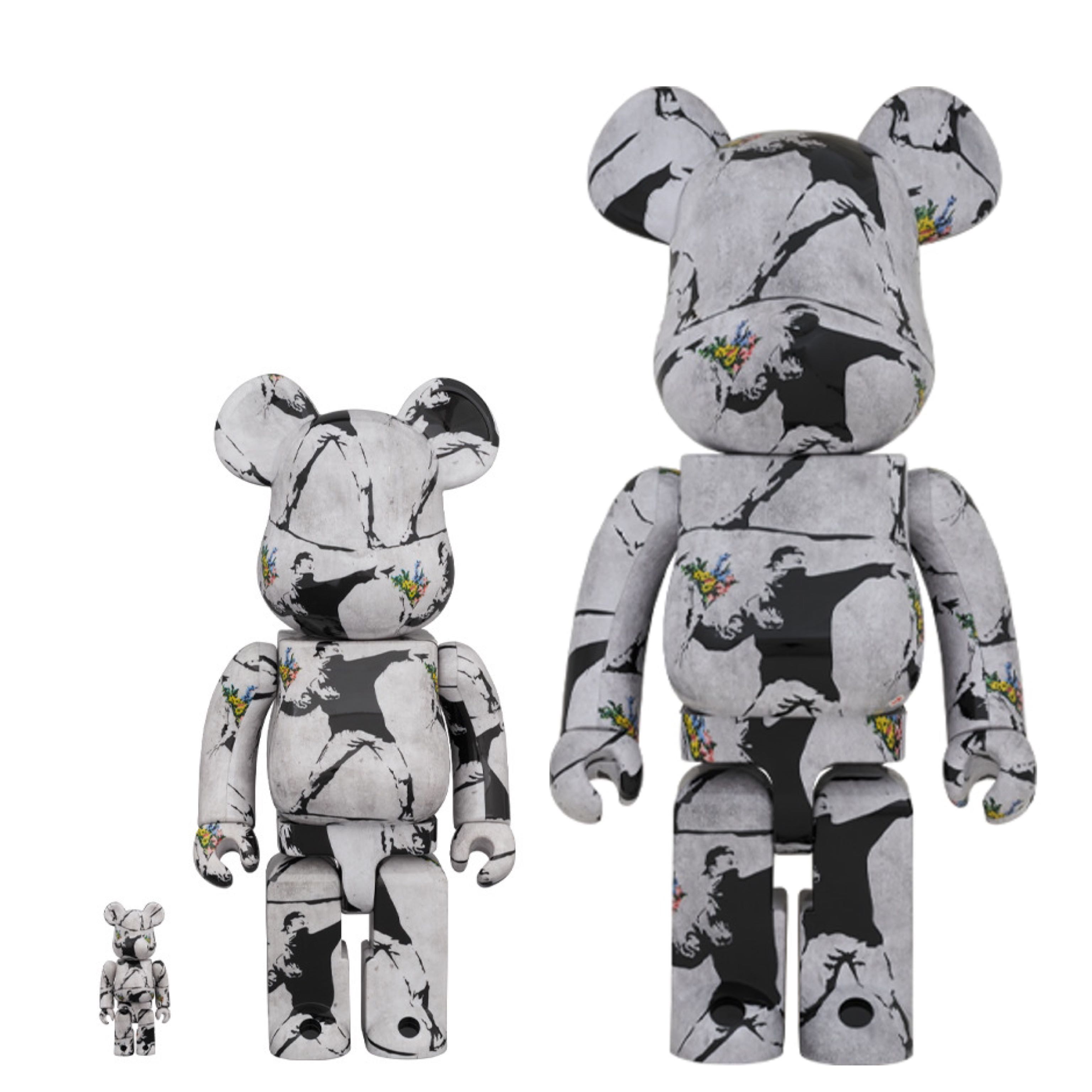 BE@RBRICK FLOWER BOMBER 100%\u0026400% バンクシー - ranksports.id