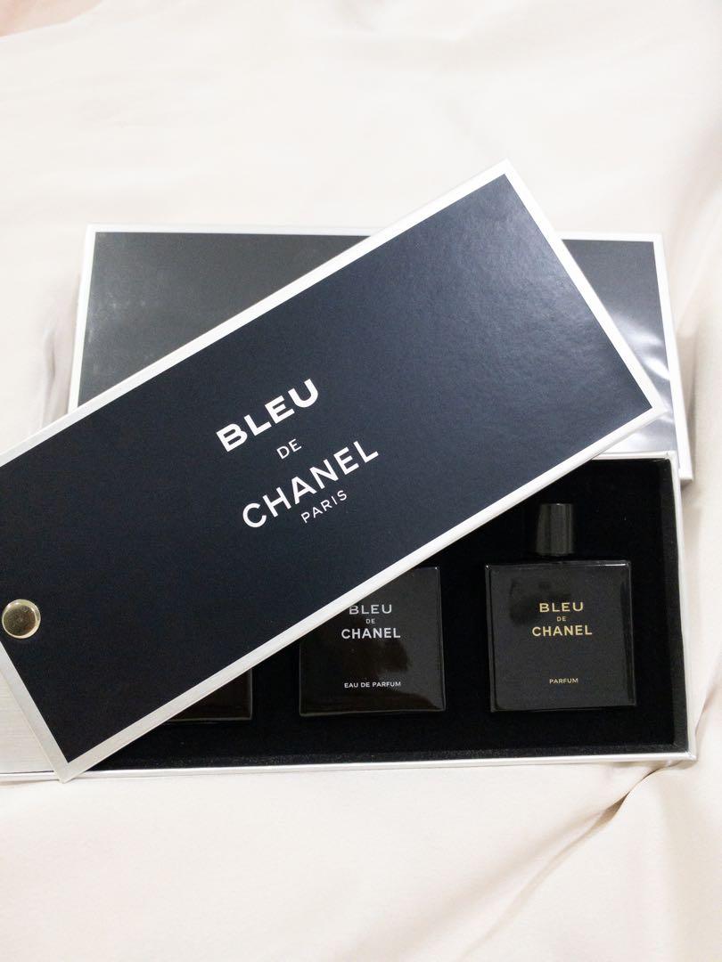 Bleu de top chanel set