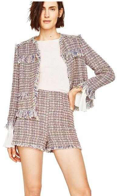 BNWT Zara Multicoloured Tweed Shorts