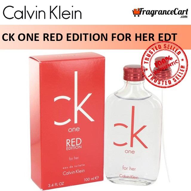 Calvin Klein cK One Red Edition for Her EDT for Women (100ml/Tester) Eau de  Toilette [Brand New 100% Authentic Perfume/Fragrance], Beauty & Personal  Care, Fragrance & Deodorants on Carousell
