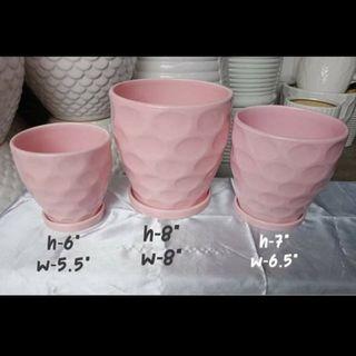 Ceramic pot set of 3