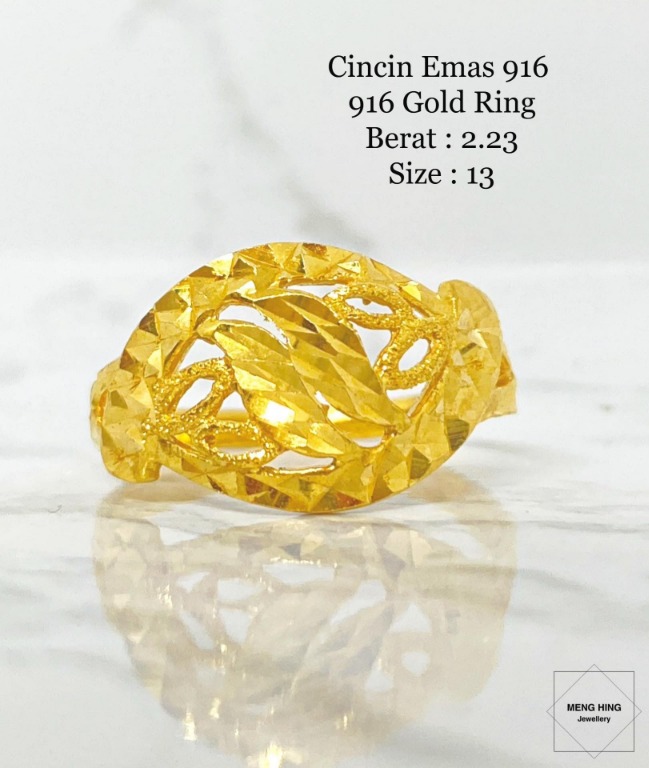 Cincin Emas 916 Women S Fashion Jewellery On Carousell