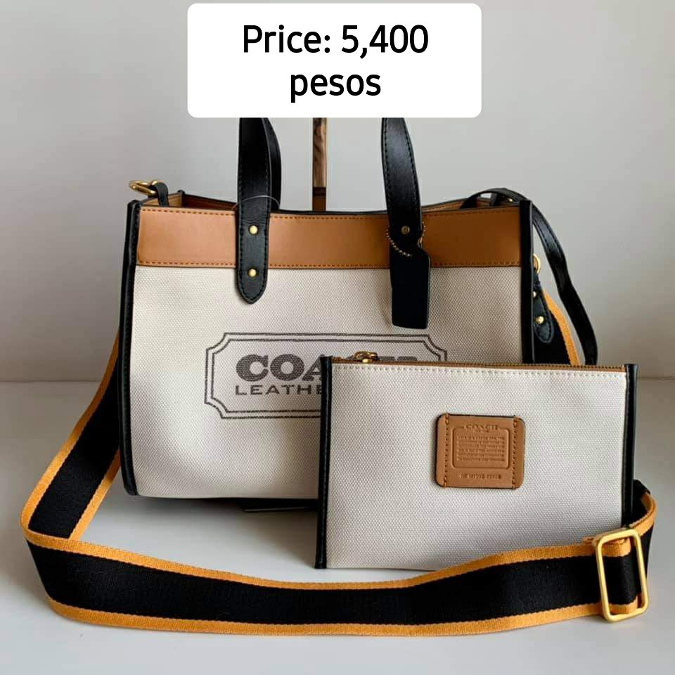 Coach field tote 30 with hotsell badge