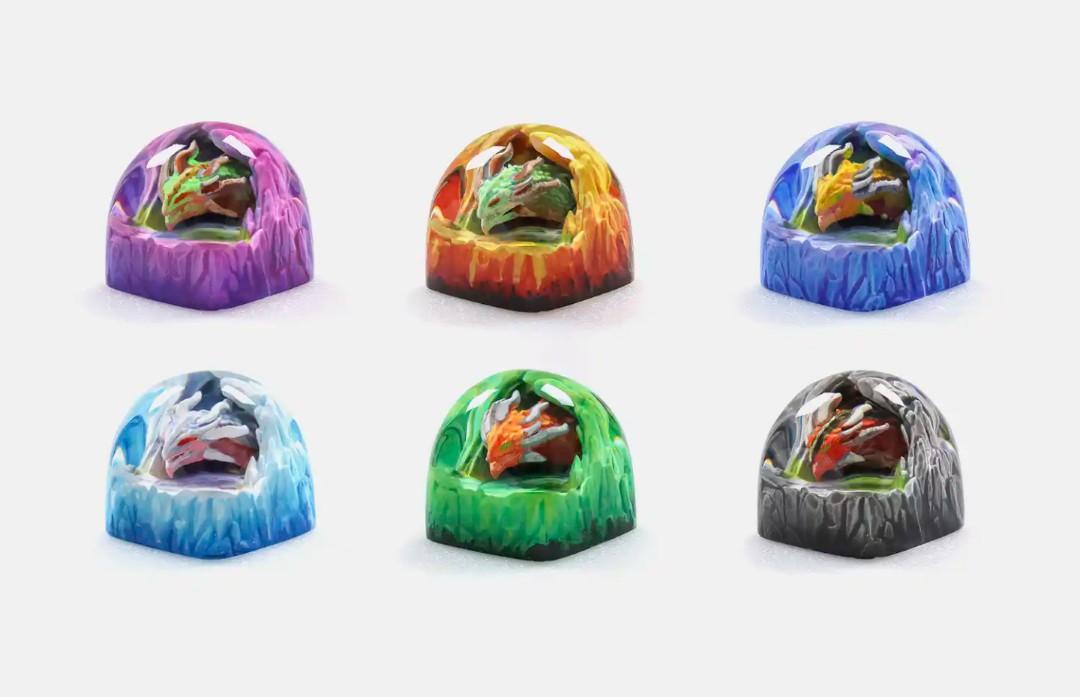 Craftkey Draco DOM Artisan Keycaps, Computers & Tech, Parts ...