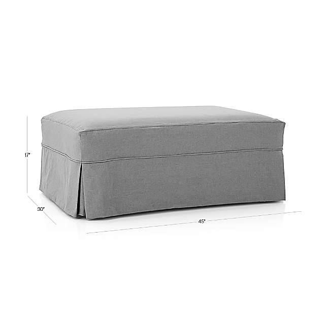 Crate and barrel willow clearance ottoman