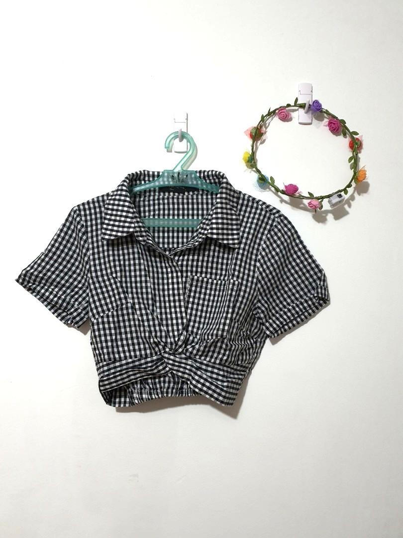 checkered top forever 21