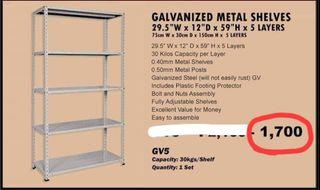 Galvanized Metal Shelves