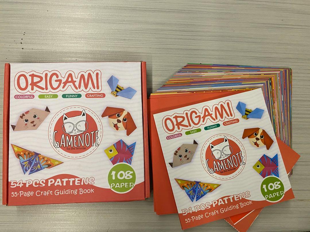 Gamenote Colorful Kids Origami Kit 120 Double Sided Vivid Origami