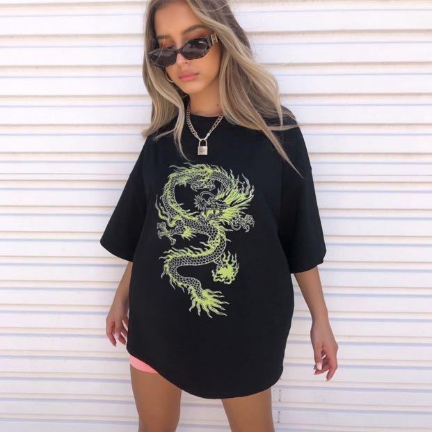Green dragon shirt, Women's Fashion 
