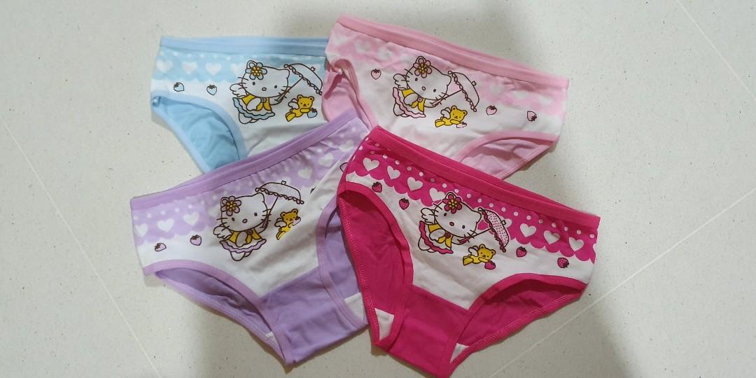 CNY New Year Accessories Hello Kitty Panty Underwear 4pc for $8.80 M-size,  Babies & Kids, Babies & Kids Fashion on Carousell