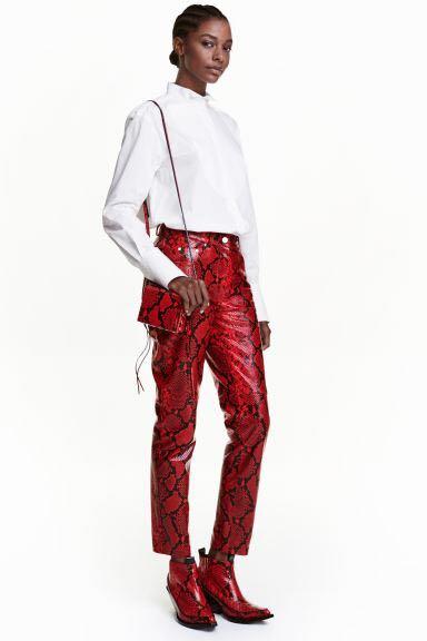 H&m snakeskin trousers sale