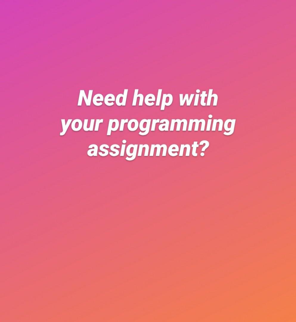 I will do your programming assignments (java, python, html, css, javascript, C++, R) (Category: Computer & IT) located in Kuala Lumpur. Submitted by arishwin (Listing ID 1045062148, Image 1). Description: I will do any java or python related assigmment, charges are based depending on the complexity.