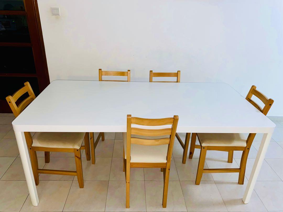 ikea dining table  6 chairs