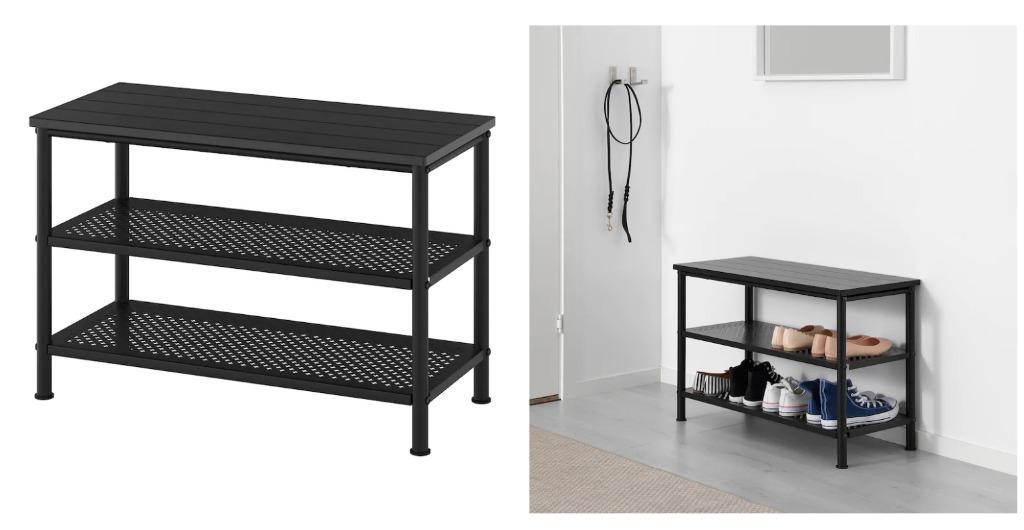 Ikea PINNIG Bench with shoe storage (shoe rack), Furniture & Home