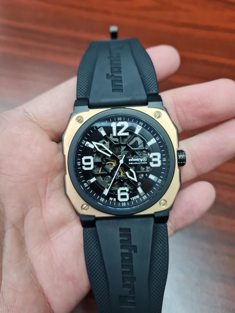 Infantry Revolution Skeleton 42mm Automatic Men s Fashion