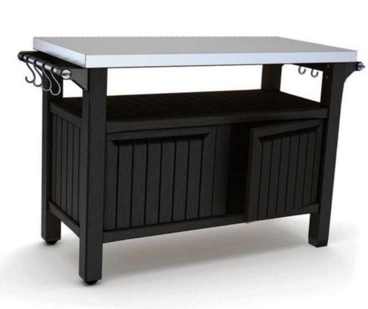 Keter Unity XL Storage Buffet BBQ Table, Furniture & Home Living, Furniture, Tables & Sets on