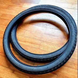 KANDA 16x1 3/8 tire. One pair for sell. Brand new and sell due to wrong size for my folding bike strida. Can exchange with 16x1.5 tire.