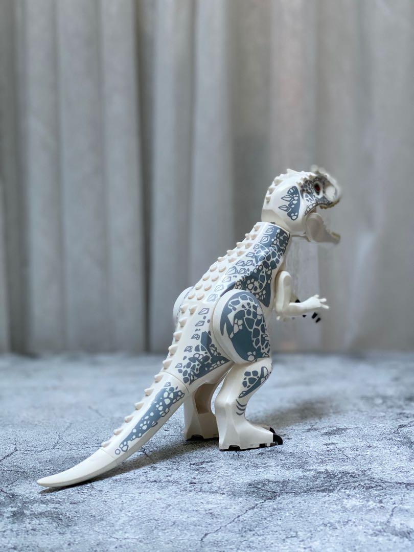 lego white Indominus dinosaur