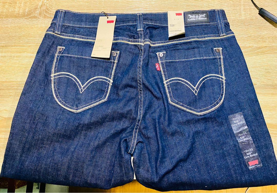 levi's 529 curvy bootcut jeans size 14