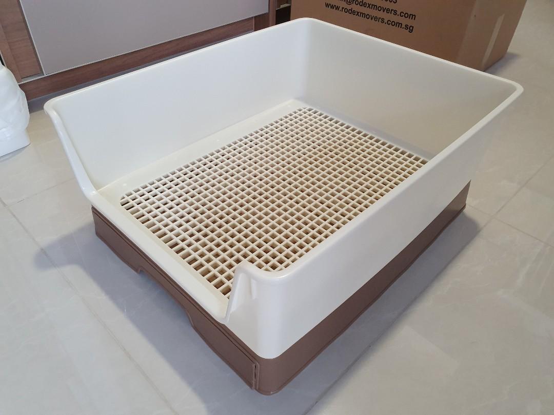 litter box with pull out tray