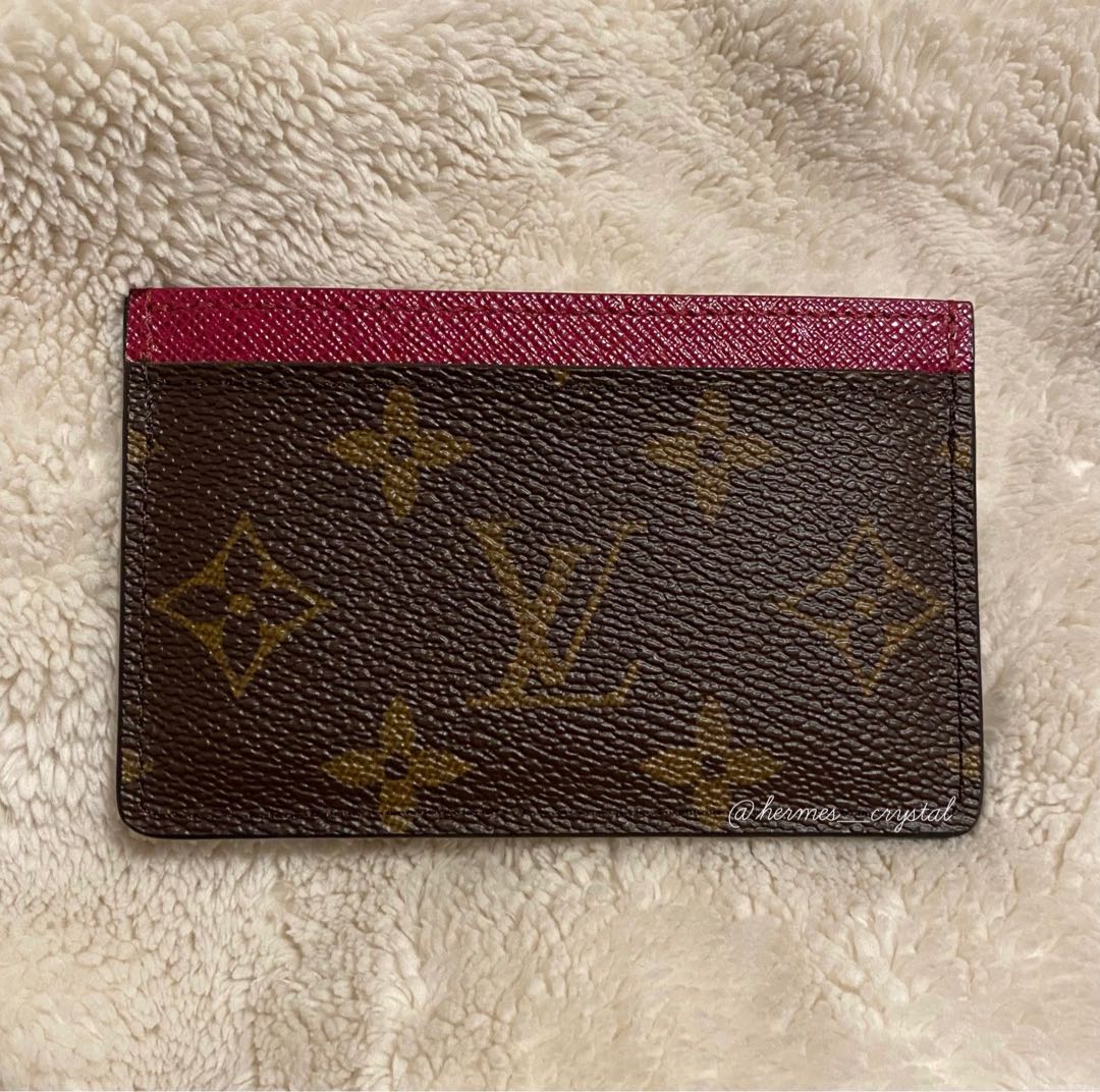 Louis Vuitton - Monogram And Fuchsia Card Holder