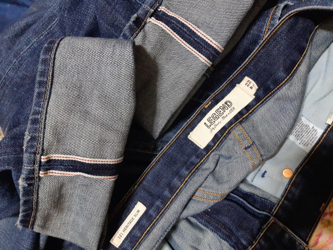 LUCKY BRAND LEGEND SELVEDGE SLIM FIT PANTS Men s Fashion Bottoms