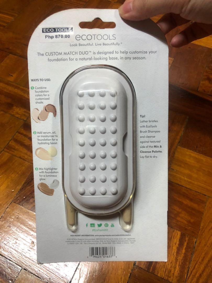 Ecotools Custom Match Duo (Category: Makeup) located in San Juan City. Submitted by bebotislate (Listing ID 1045075917, Image 2). Description: Brand New and never opened. RFS: Own too many brushes. Price is negotiable. Includes: 2 Foundation Brushes Mix and cleanse palette.