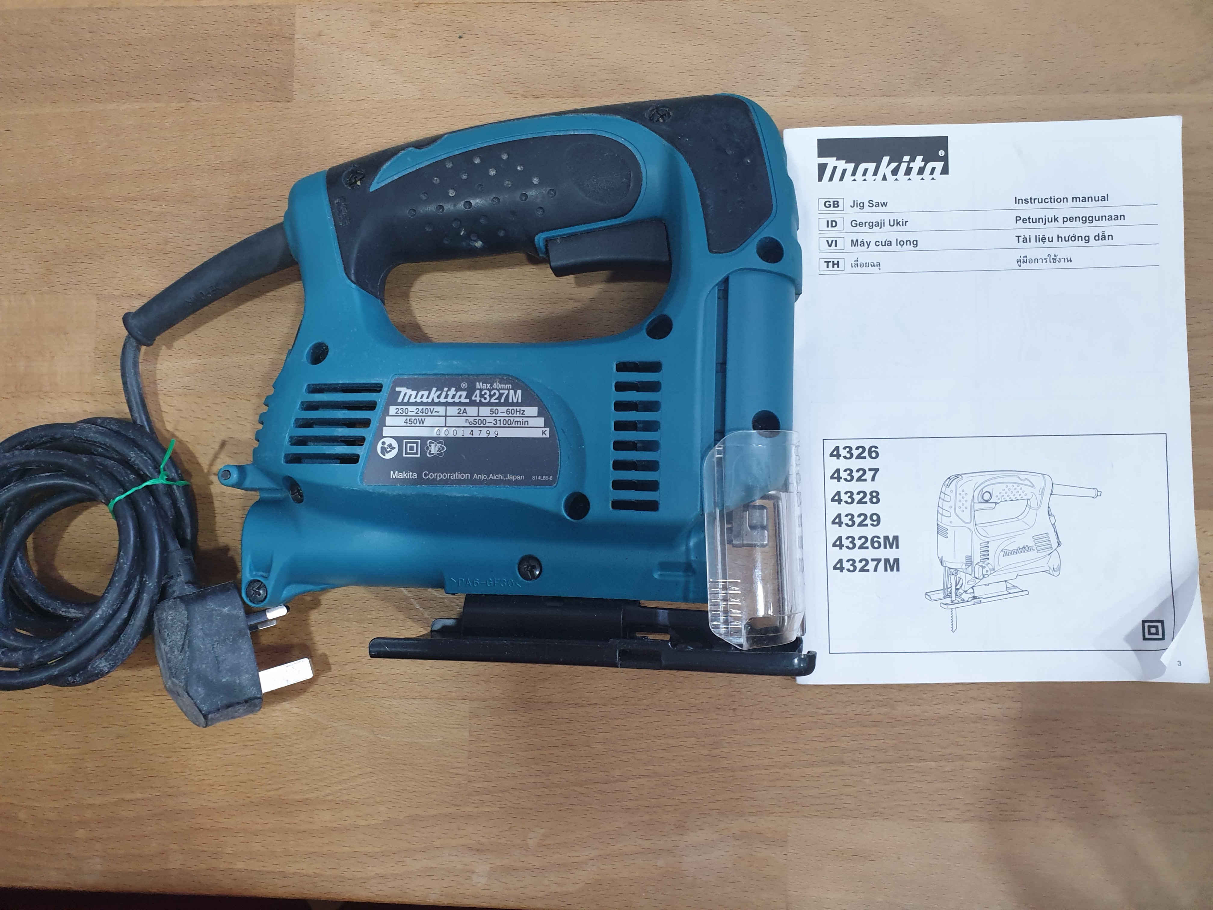 Makita jigsaw 4327m new arrivals