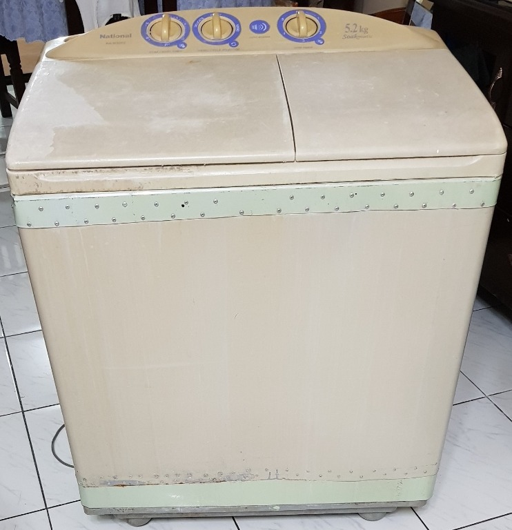 National Twin Tub Washing Machine, Model NAW52R3, 5.2kgs. capacity, TV