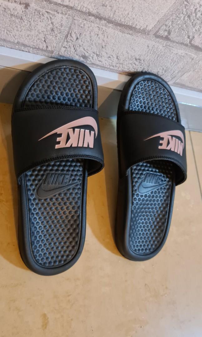 nike benassi jdi rose gold