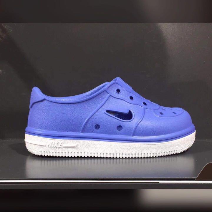 Nike Foam Force 1 TD Toddler Kids shoes Racer Blue White