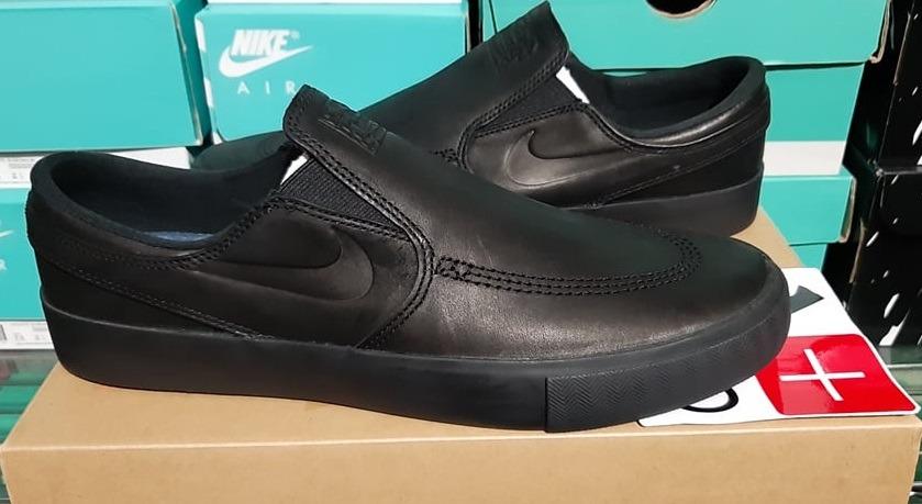 Nike SB Zoom Stefan Janoski Slip RM Leather ISO Leo Baker Triple Black Men s Fashion Watches Accessories Caps Hats on Carousell