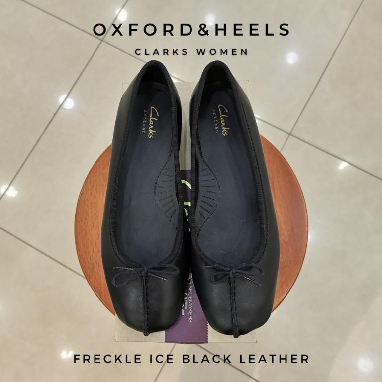 Clarks freckle ice black leather 2025