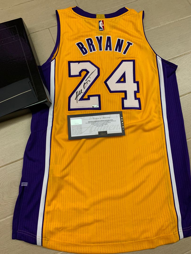 Kobe Bryant SIGNED AUTOGRAPHED Official Adidas Swingman Jersey NWT Lakers  Panini