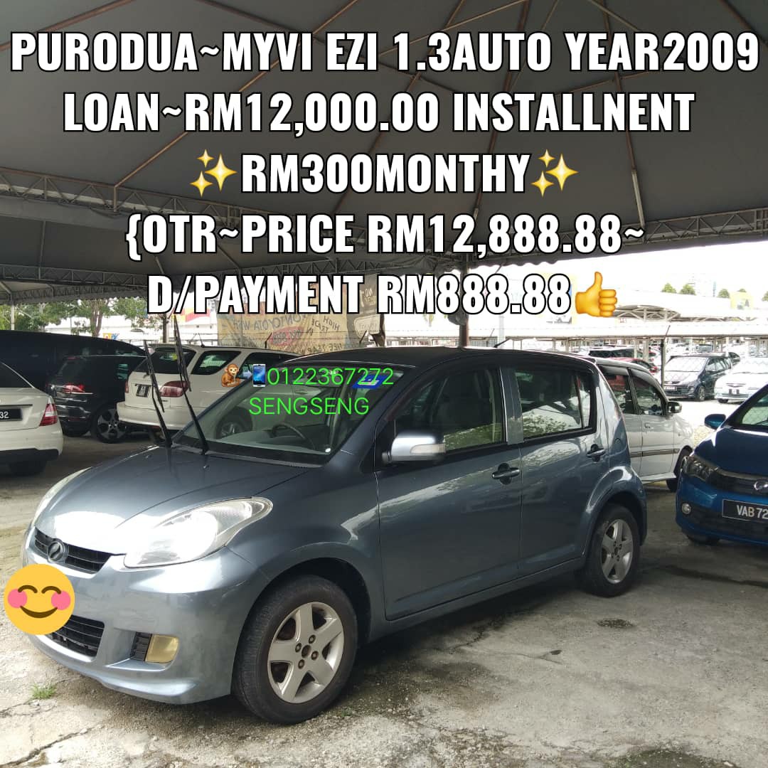 Perodua Myvi 1 3ezi Auto2009year Price On The Road Rm12 888 88 Installment Rm300monthy Www Wasap My 0122367272 Seng Wu To Kl Less Price Rm12 555 00 Cars Cars For Sale On Carousell