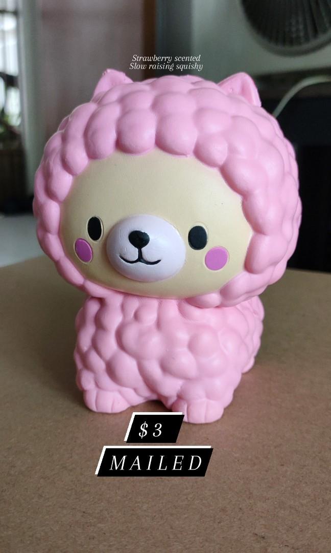 Pink llama squishy Hobbies Toys Toys Games on Carousell