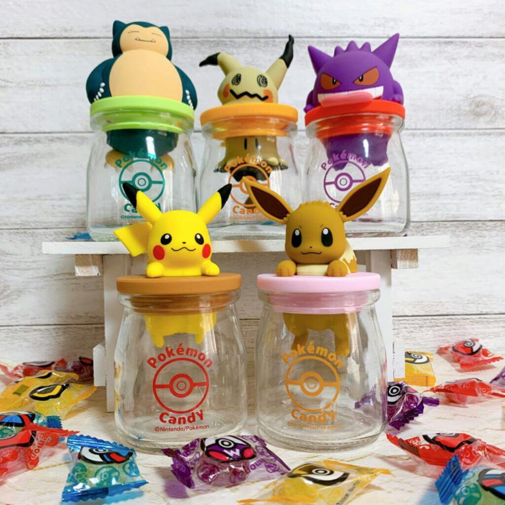 Pokemon Glass Candy Jar ( Gengar, Mimikyu, Pikachu, Eevee, Snorlax