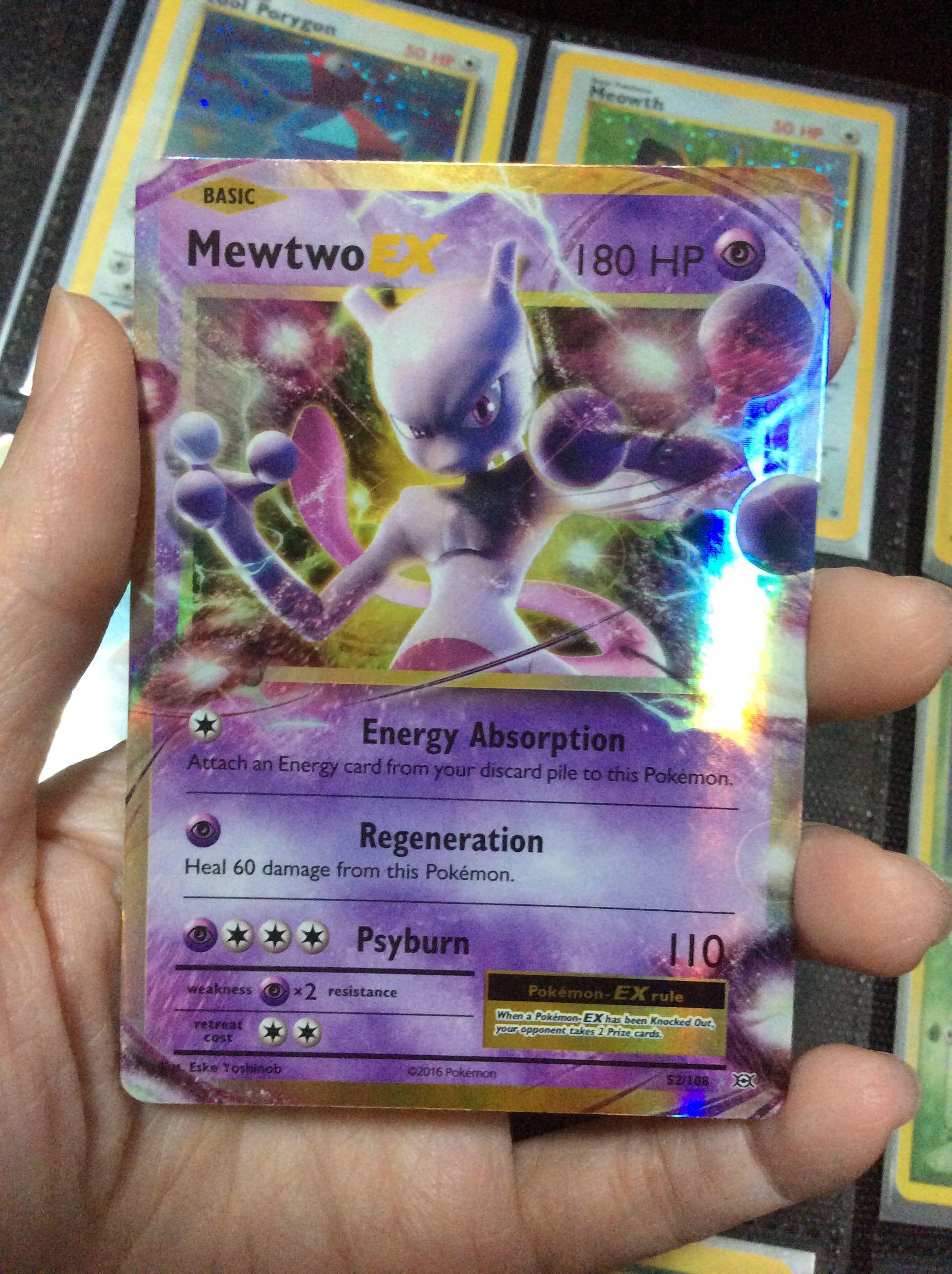  Pokemon - Mewtwo-EX (52/108) - XY Evolutions - Holo : Toys &  Games