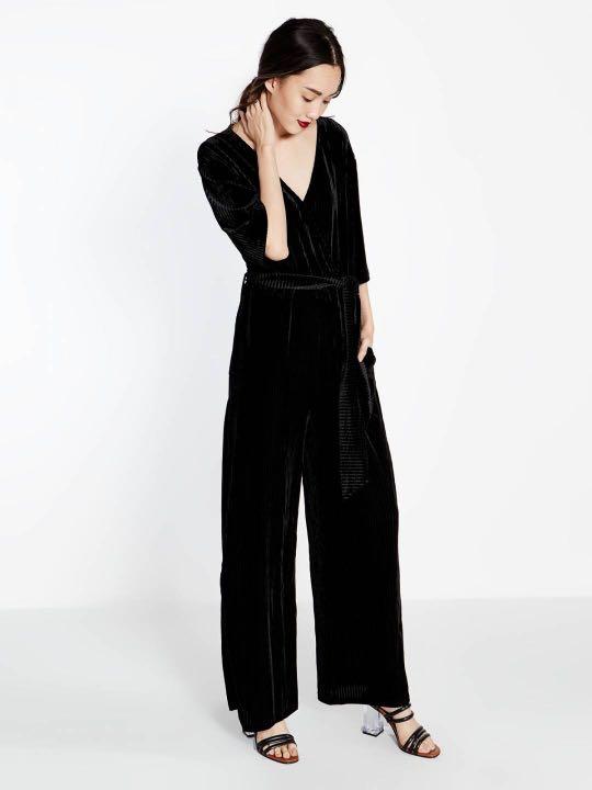 Velvet jumpsuits clearance