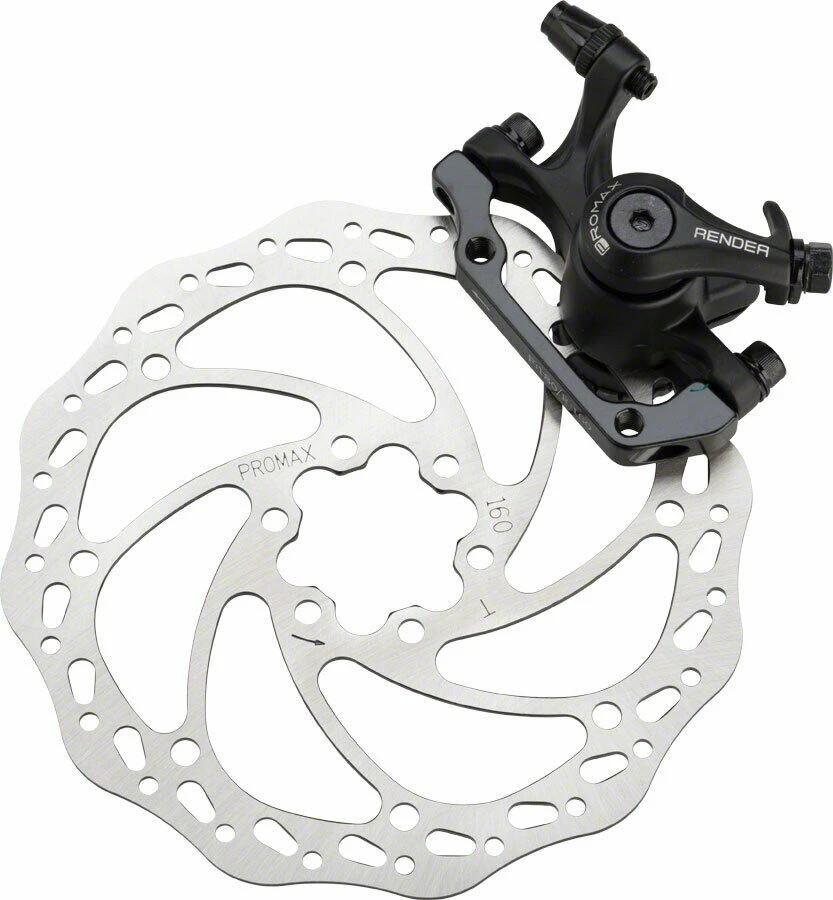 Promax Render Rear Mechanical Disc Brake Caliper w 160mm Rotor IS bracket Sports Equipment Bicycles Parts Parts Accessories on Carousell