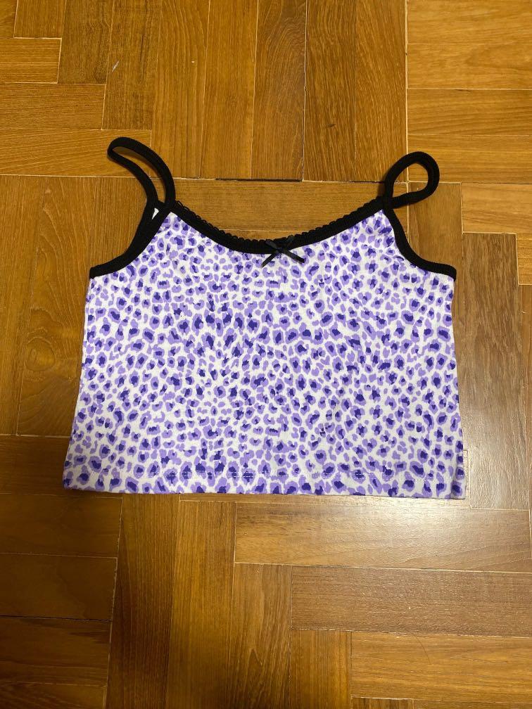 purple cheetah tank top