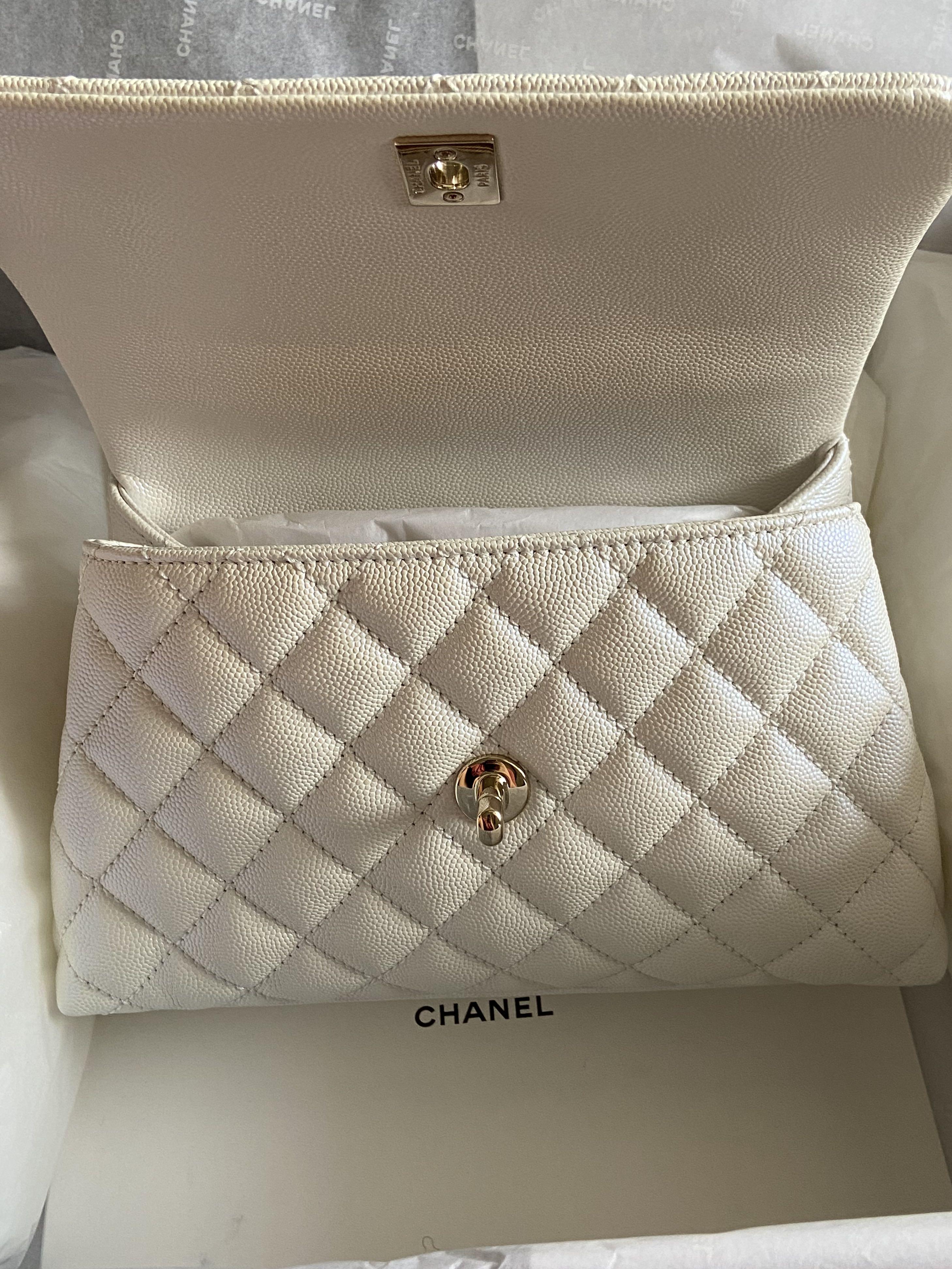 Chanel Mini Iridescent Pearly Coco Handle, Luxury, Bags & Wallets on  Carousell