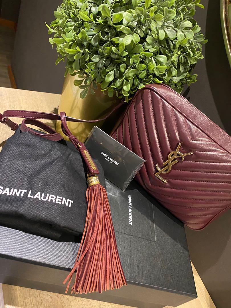 Lou camera bag in beige quilted leather - Saint Laurent Paris