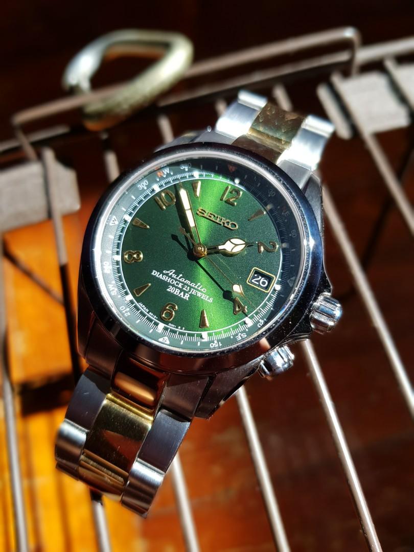 Seiko Alpinist Green, Men's Fashion, Watches & Accessories, Watches on  Carousell